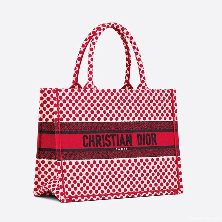 Cheap Dior Book Motif Tote Canvas Red Dots 0810 Luxury